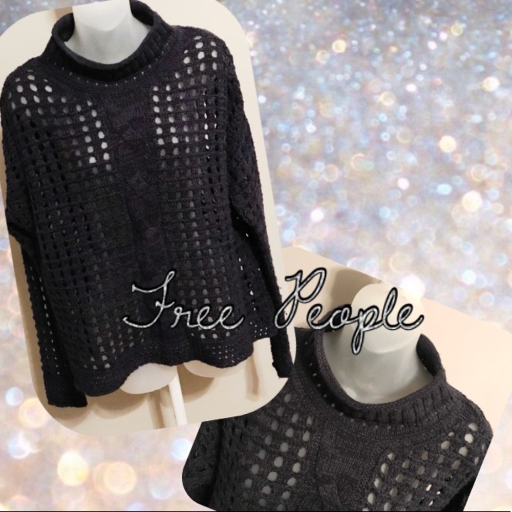 Free People crocheted sweater